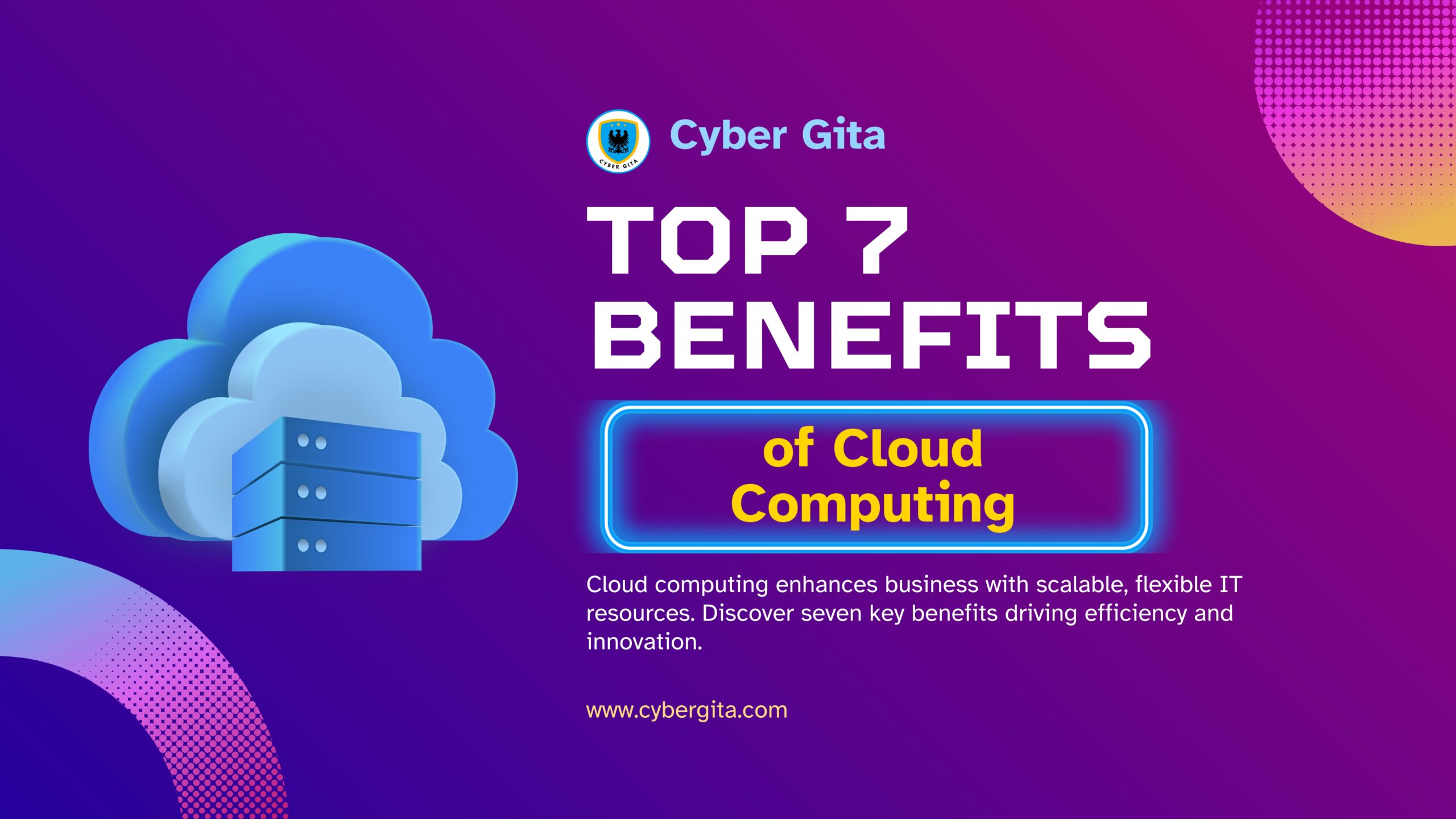 Top 7 Benefits of Cloud Computing for Businesses by Cyber Gita