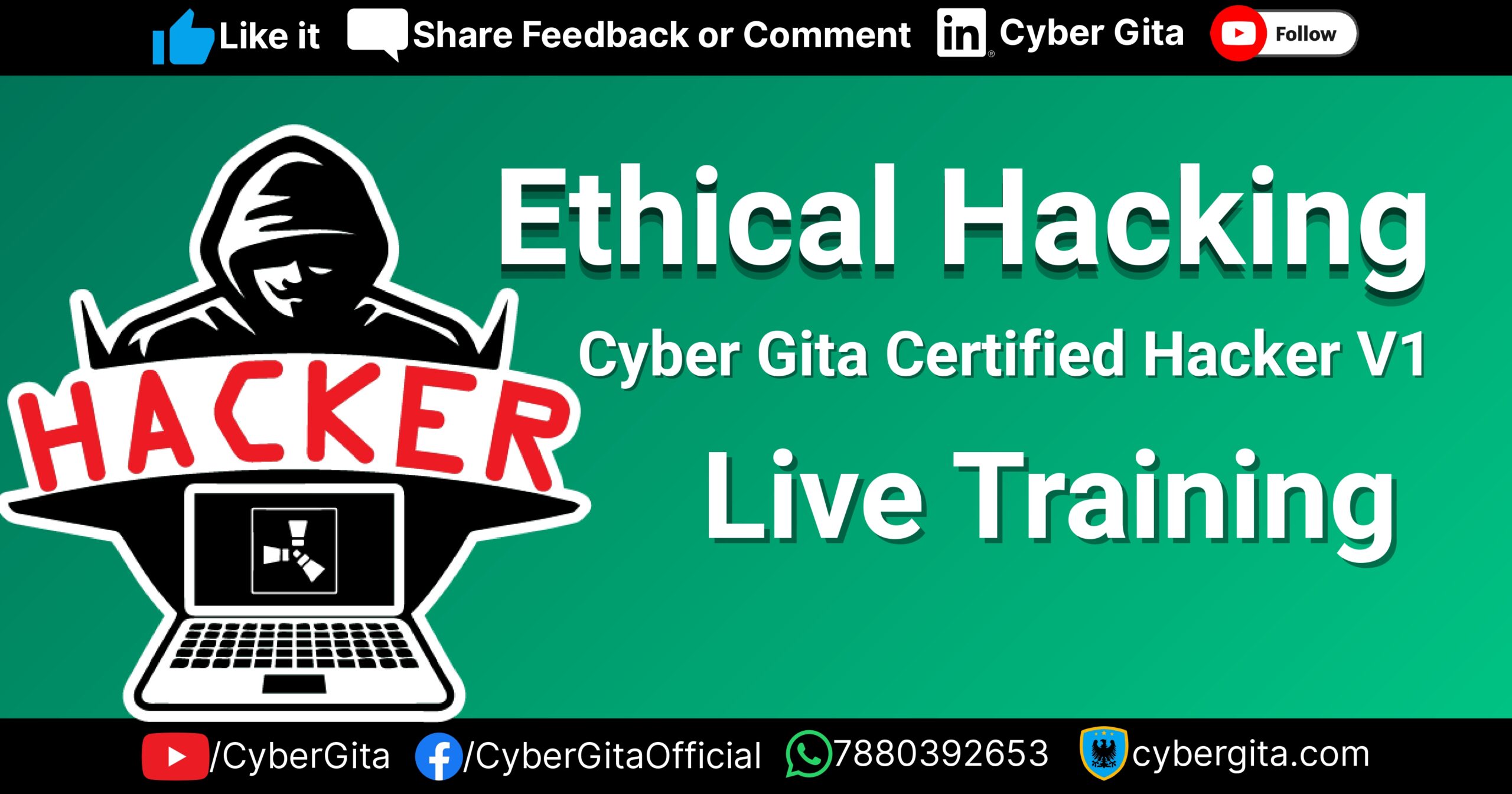 Become a Certified Ethical Hacker with Cyber Gita Live Classes